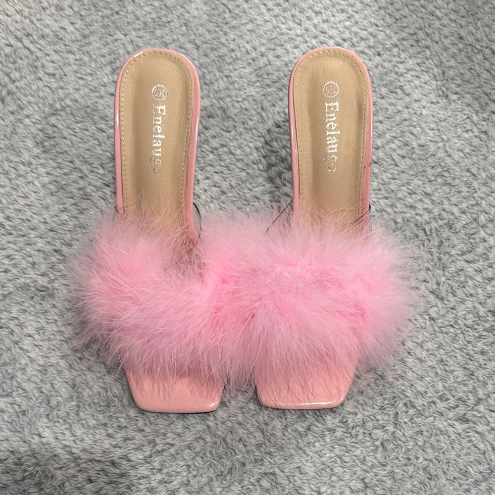 Enelauge Women's Pink Fluffy heals